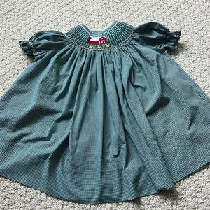 24m Handmade smocked farm dress!